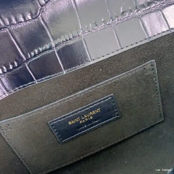 Repzbay REP MANHATTAN IN LEATHER YSL CLUTCH CROCODILE-EMBOSSED 0614